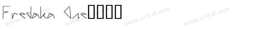 Fredaka One字体转换